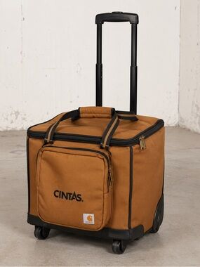 Carhartt x Cintas Rolling Salesman Duffel Travel Bag Luggage Brown Canvas